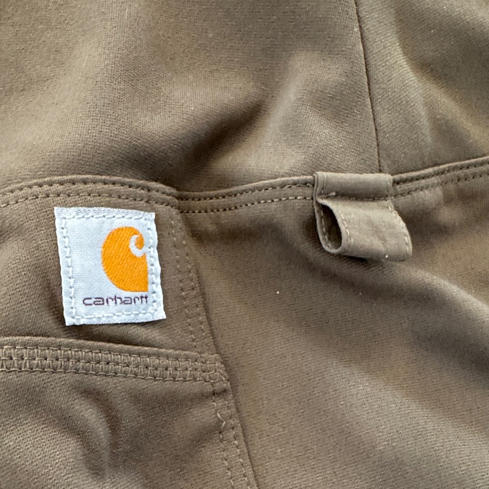 Carhartt Force Fitted Lightweight Utility Leggings Women’s L Tarmac Olive Green - Picture 7 of 12